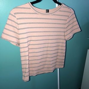 Stripped Ringer Tee